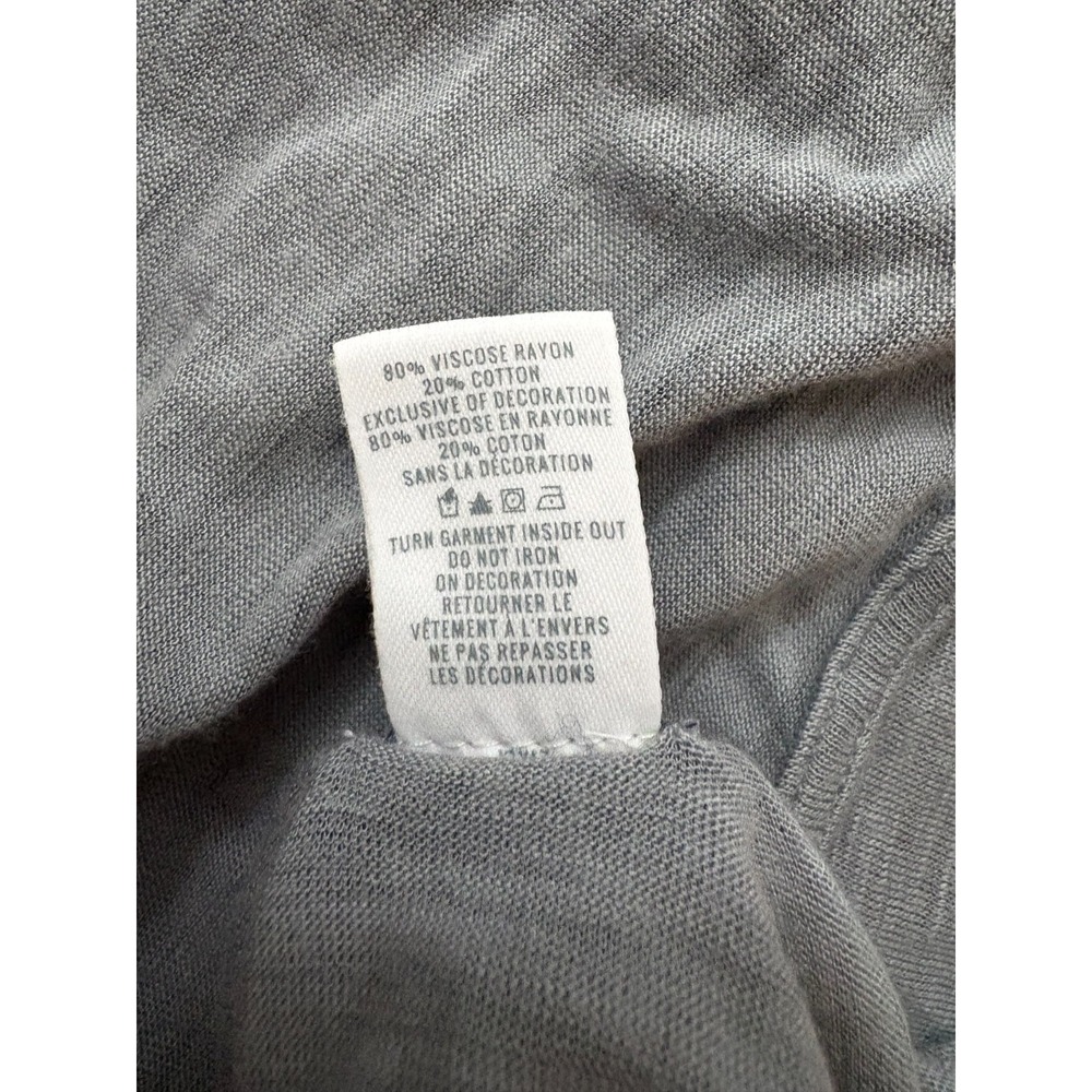 Aerie Pretty Luxuries Floral Top Women's M Gray Sleeveless Viscose - Picture 5 of 5